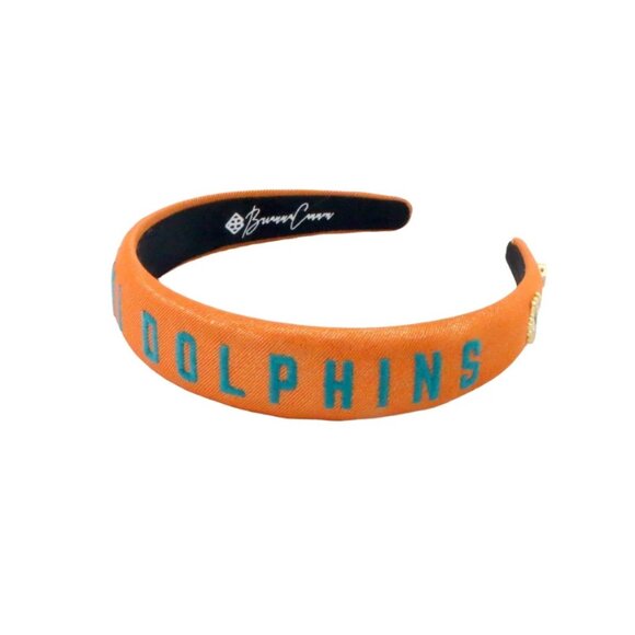 Brianna Cannon Miami Dolphins Embroidered Headband Officially Licensed